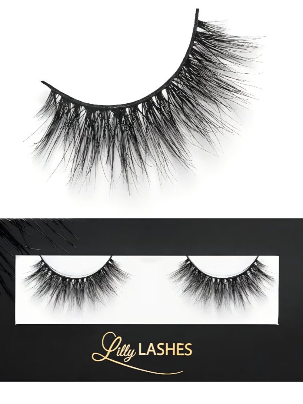 Lilly Lashes, Miami, ultra-wispy, 3D Mink lash, Reusable Up to 25 Wears, Fluffy